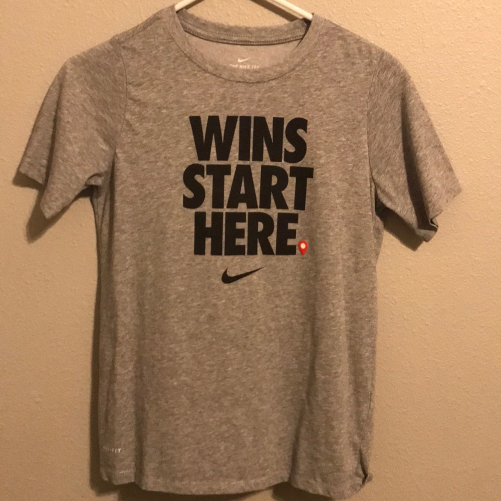 Grey boys Nike Dri-fit t-shirt